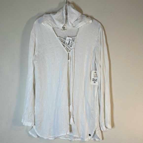 NWT. Billabong Small Same Story Swim Cover Up with Hood. - Picture 6 of 16